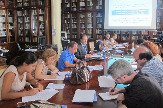 Un momento de la presentación en la biblioteca del TSJM